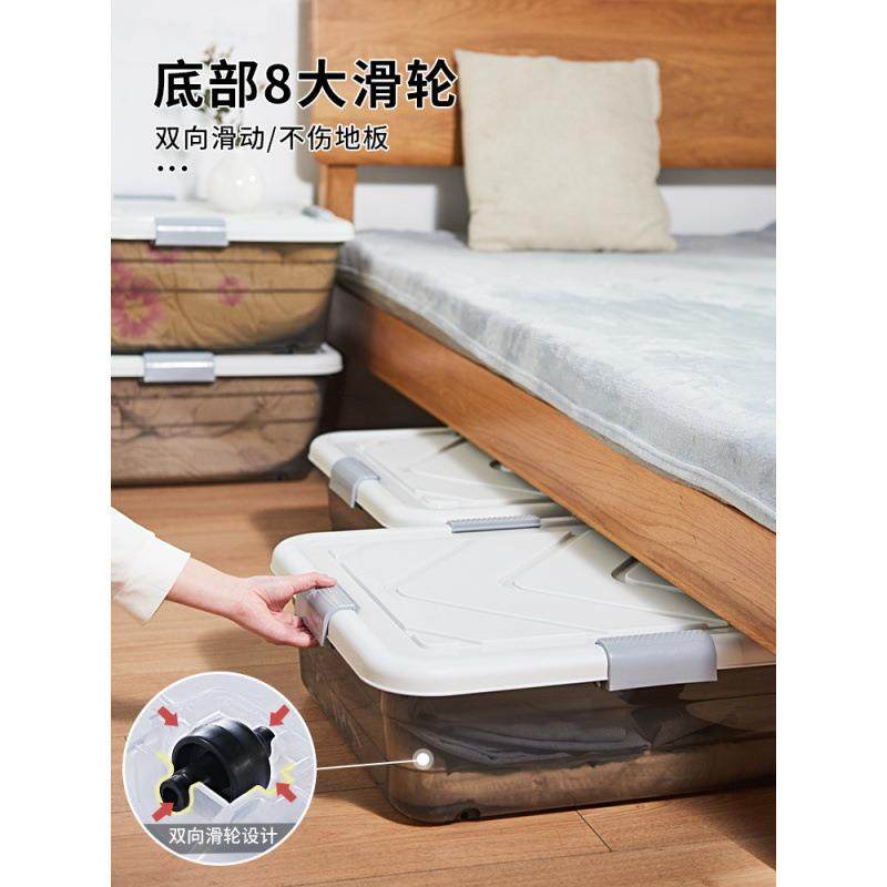 特大号床下衣服被子整理箱带轮抽屉透明箱储物箱柜床底收纳箱塑料,农机/农具/农膜,播种栽苗器/地膜机,淘宝优惠券,粉丝福利购,淘宝优惠卷