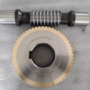 厂家生产蜗轮蜗杆铜涡轮不锈钢减速机蜗杆齿轮轴精密非标定