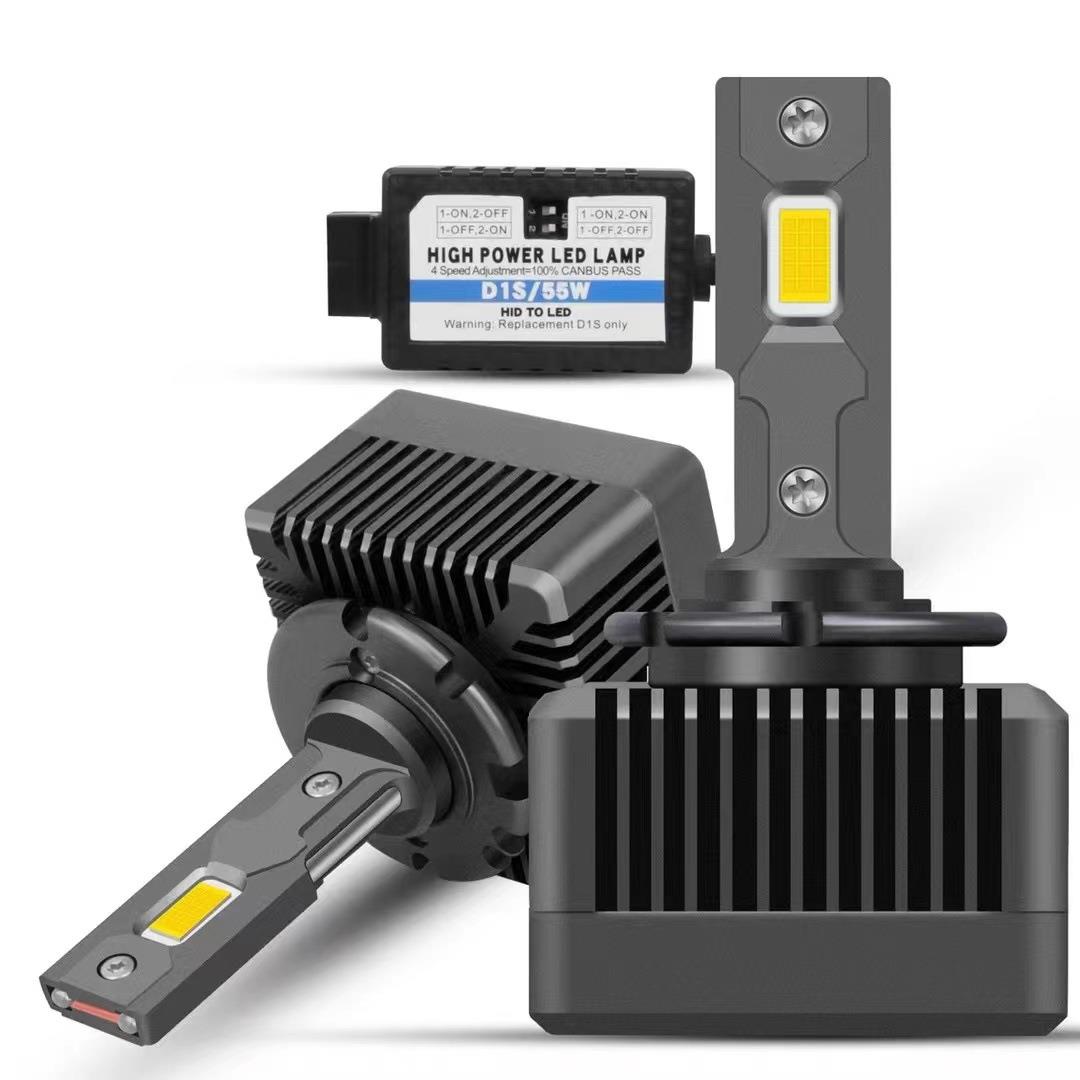 汽车双铜管LED大灯D1S D3S D2SD4SD5S D8S大功率无损改装自带解码