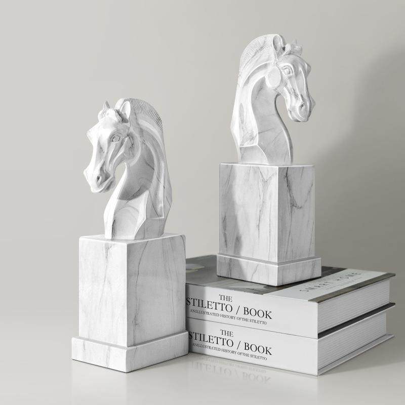 现代创意书档摆件家居轻奢电视酒柜玄关装饰品办公室桌面马头书靠,农机/农具/农膜,播种栽苗器/地膜机,淘宝优惠券,粉丝福利购,淘宝优惠卷