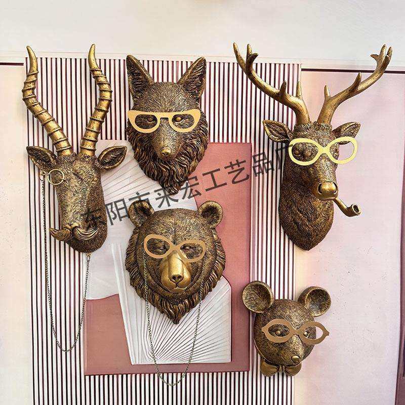 跨境新款仿古铜动物壁挂挂饰家居装饰品酒吧墙壁壁饰树脂工艺品,农机/农具/农膜,播种栽苗器/地膜机,淘宝优惠券,粉丝福利购,淘宝优惠卷
