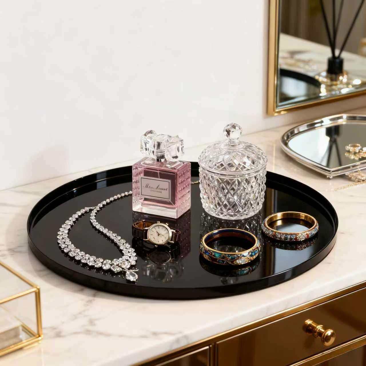 简约现代极简黑钛盘金属托盘摆件茶几电视柜样板间餐桌收纳装饰品,农机/农具/农膜,播种栽苗器/地膜机,淘宝优惠券,粉丝福利购,淘宝优惠卷