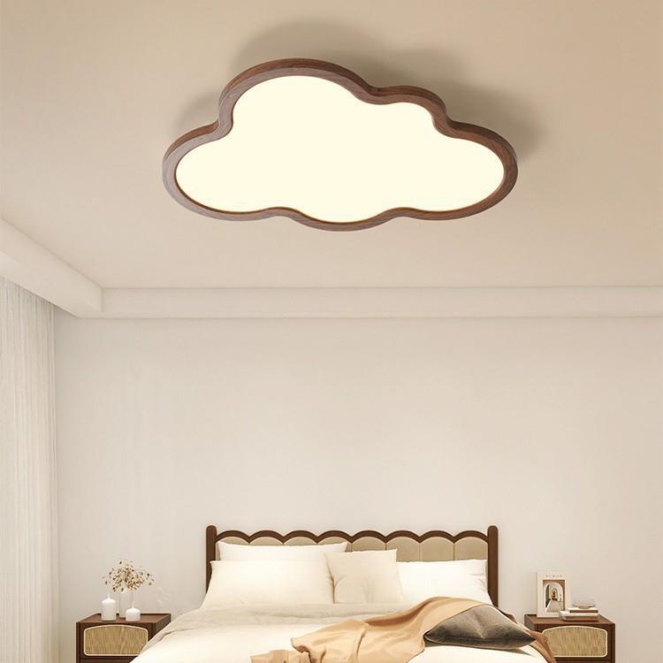 中古卧室吸顶灯复古风儿童房简约大气氛围主卧室书房间云朵吸顶灯