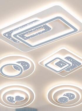 2025新款led吸顶灯现代简约大气大灯灰色客厅灯广东中山灯具套餐