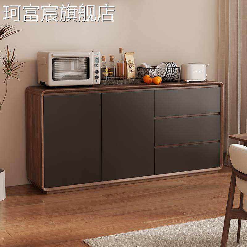 珂富宸厨房餐边柜靠墙一体储物柜茶水柜客厅收纳柜柜子置物柜30cm窄边柜摆件饰品垫垫床笠拉车