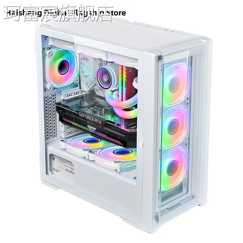 珂富宸好新万家觉辰360机水箱E-Atx全塔30冷6侧透明机箱4全0显卡电子竞技游戏机箱床笠拉车