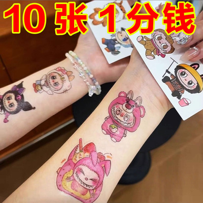 labubu拉布布防水可爱闪粉卡通