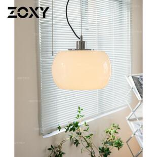 zoxy佐夕 云团吊灯北欧餐厅吧台玻璃复古卧室床头简约玄关入户灯