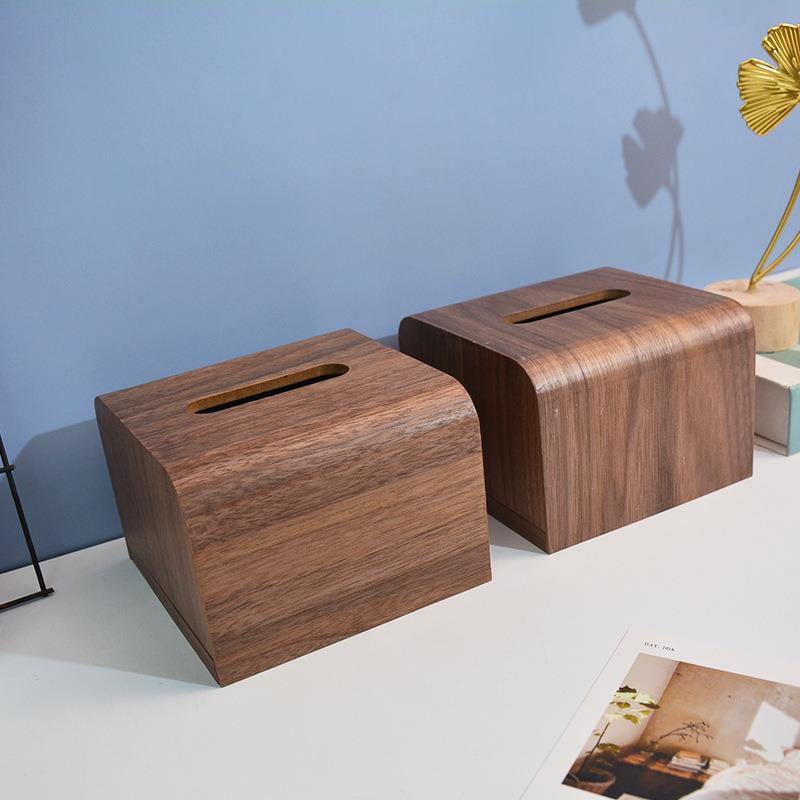 木质纸巾盒桌面木质抽纸盒创意多用途家居抽纸盒办公餐厅纸巾盒