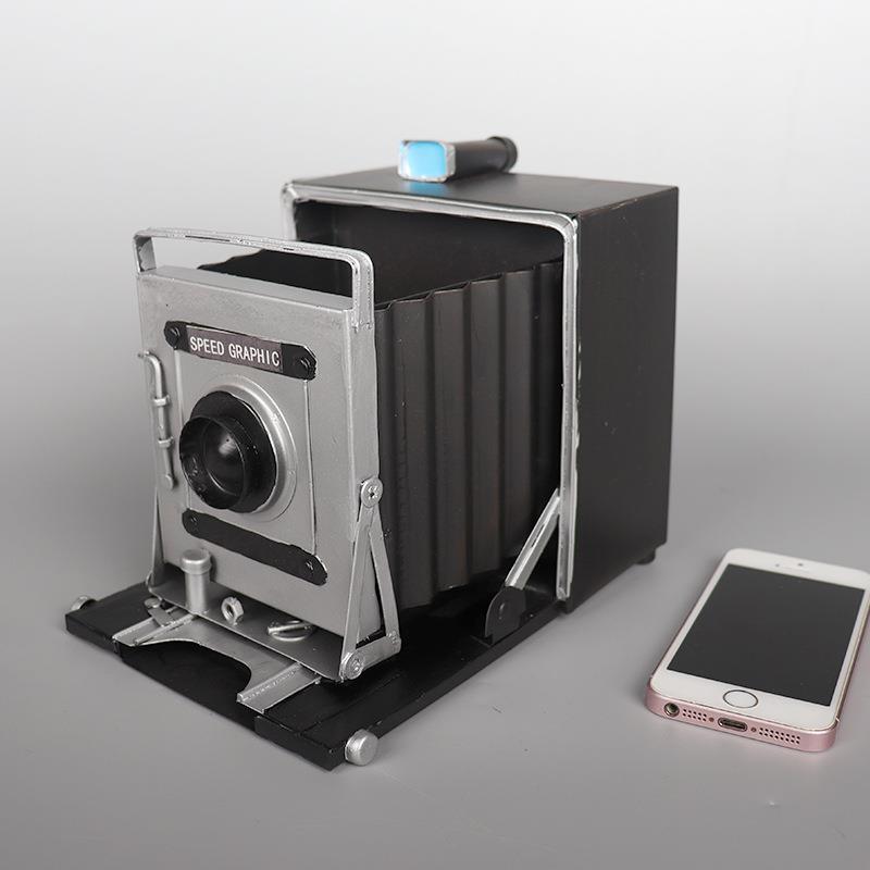 仿真老式相机模型铁艺怀旧影院老物件陈列装饰品摆设拍摄影道具