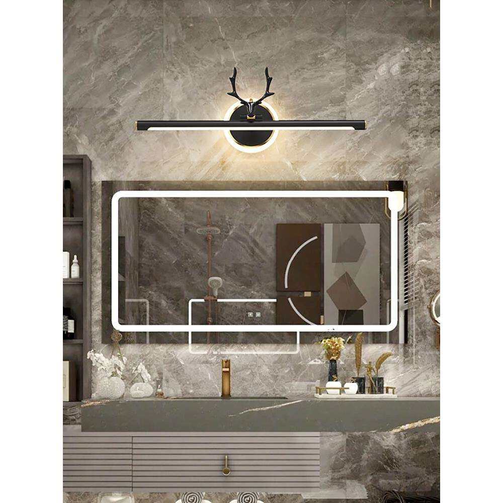 镜前灯卫生间2023年网红简约现代创意鹿形北欧浴室柜梳妆台灯