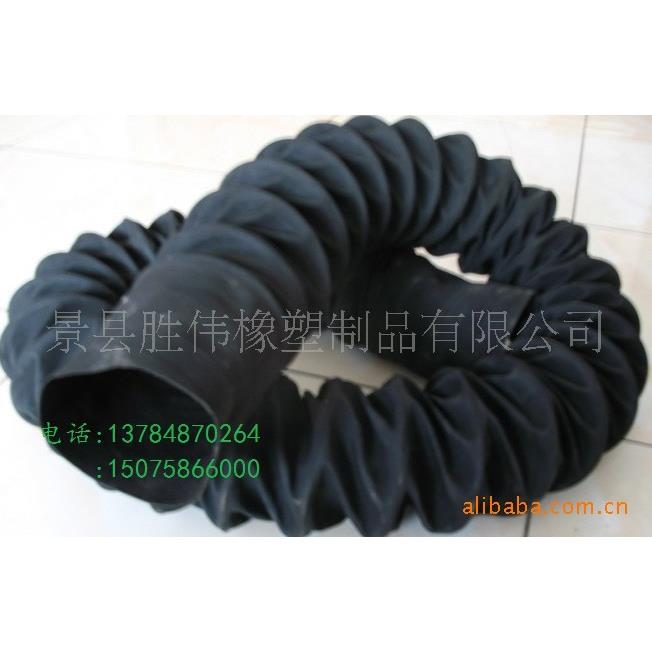 排尘除烟用尼龙布伸缩风管 伸缩式通风管 钢丝伸缩通风管