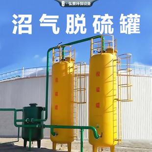 沼气脱硫净化器调压过滤器除臭防腐蚀脱水脱硫罐设备增压泵脱硫塔