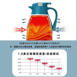 保温水壶家用宿舍开水壶热水瓶玻璃内胆大容量保温壶 新款