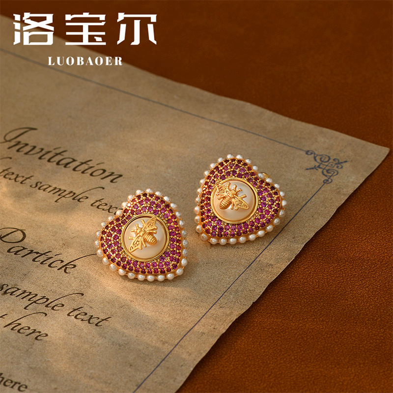 洛宝尔铜合金日韩女耳钉