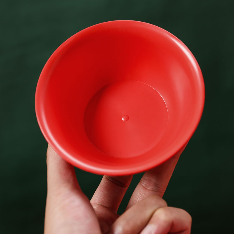 加硬一次性碗家用红色耐高温硬加厚小碗喜宴结婚碗乔迁新居喜事碗