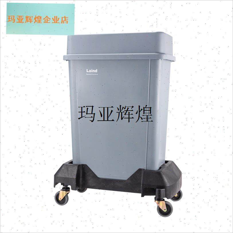 升级特厚大d号垃圾桶窄版含盖底座带轮门口医院学校餐饮银行大堂,