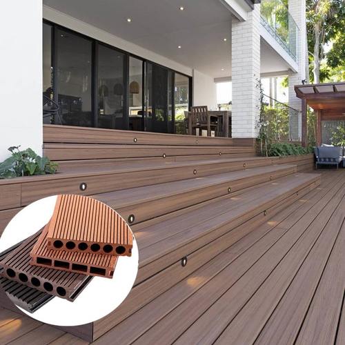 塑木地板户外木塑工程板公园景区庭院露台阳台地面防腐木板工厂a