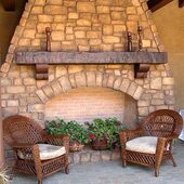 怀旧复古板器工坊木方方木头柱实心原木木壁炉装 饰托壁龛木梁板材