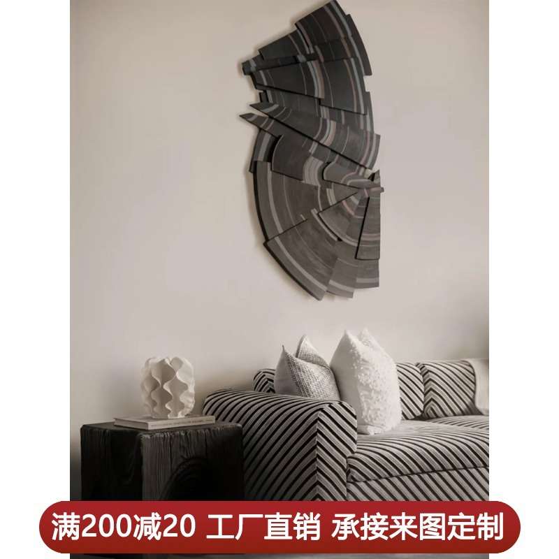 客厅沙发背景墙装饰画现代简约浮雕样板房间床头壁挂画餐厅办公室图片