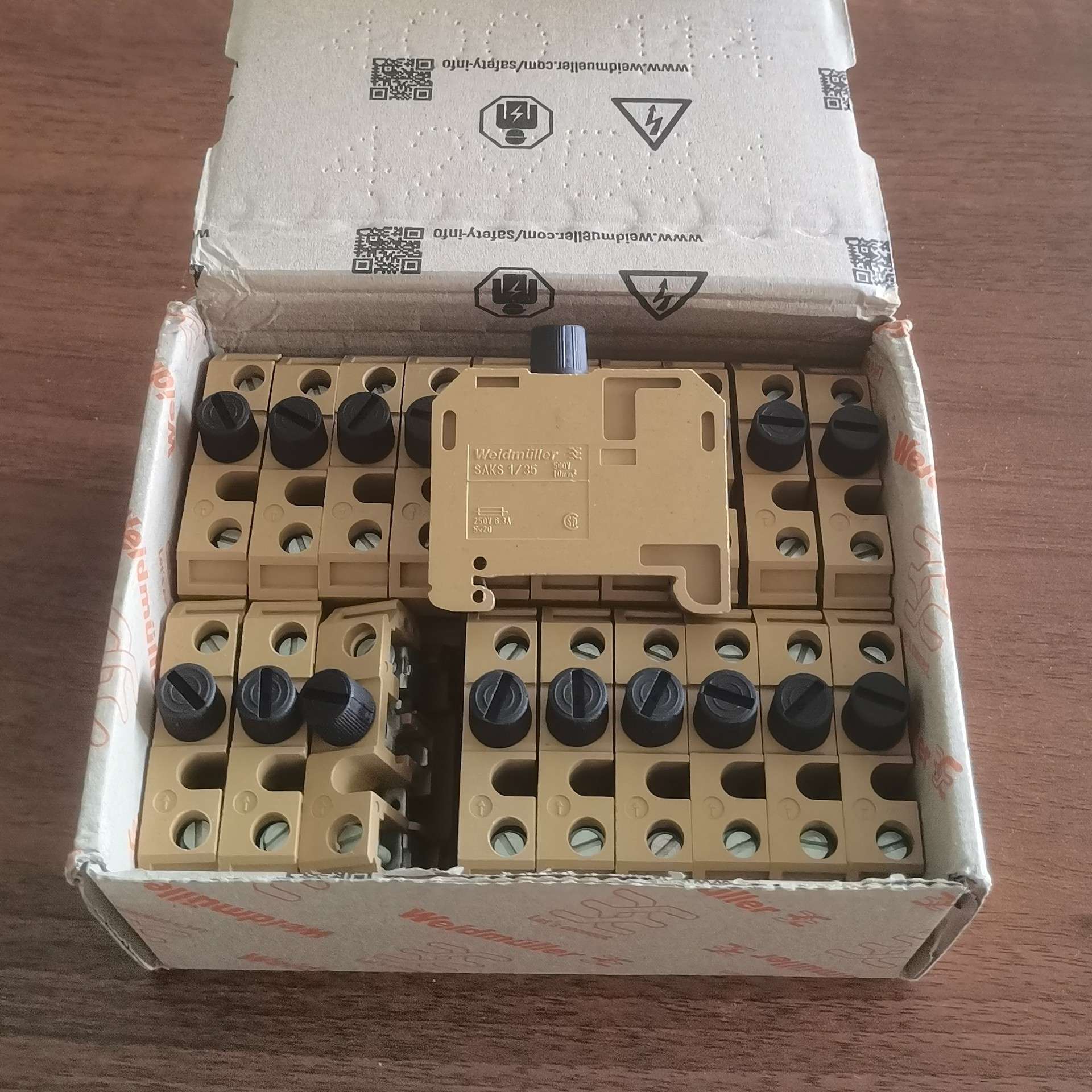 SAKS 1/35/G20 魏德米勒熔断器型接线端子 0501620000