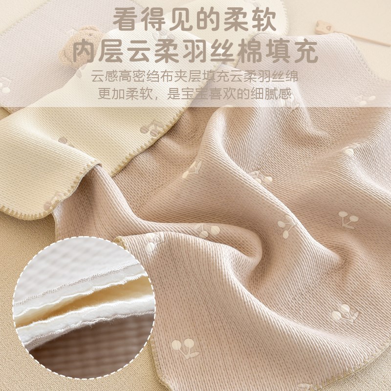 极速insc新生婴儿盖毯宝宝多功能纱布小毯子幼儿园儿童午睡空调被