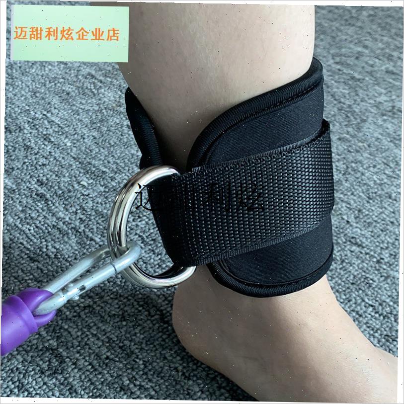 龙门架脚踝扣腿j部肌肉训练器臀部下肢力量健身器材配件绑脚环手,
