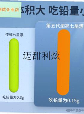橙色七星漂正品新款全封闭免调漂鲫鱼N专用大号醒目橘色浮漂,