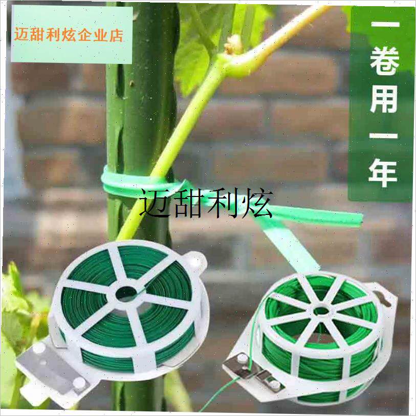 塑钢线园艺包塑铁丝扎线带绑线花D枝固定黄瓜绑绳爬藤西红柿绑枝,