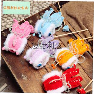 扭扭棒金鱼灯笼成品过q新年纯手工手提发光红鲤鱼花灯覆古风宫灯,