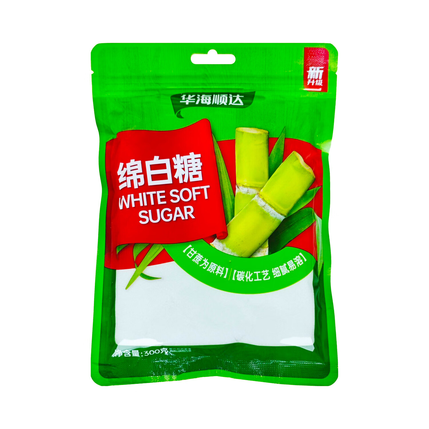 华海顺达 绵白糖300g/袋家用细砂糖食用糖冲饮烘焙烹饪厨房调味品