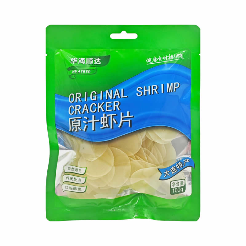华海顺达 原汁虾片100g/袋 自己炸 半成品油炸怀旧小零食休闲食品