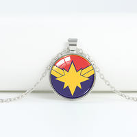 Marvel, DC superhero alloy necklace, Batman, Superman and Iron Man men's trendy pendant small gift thumbnail 6