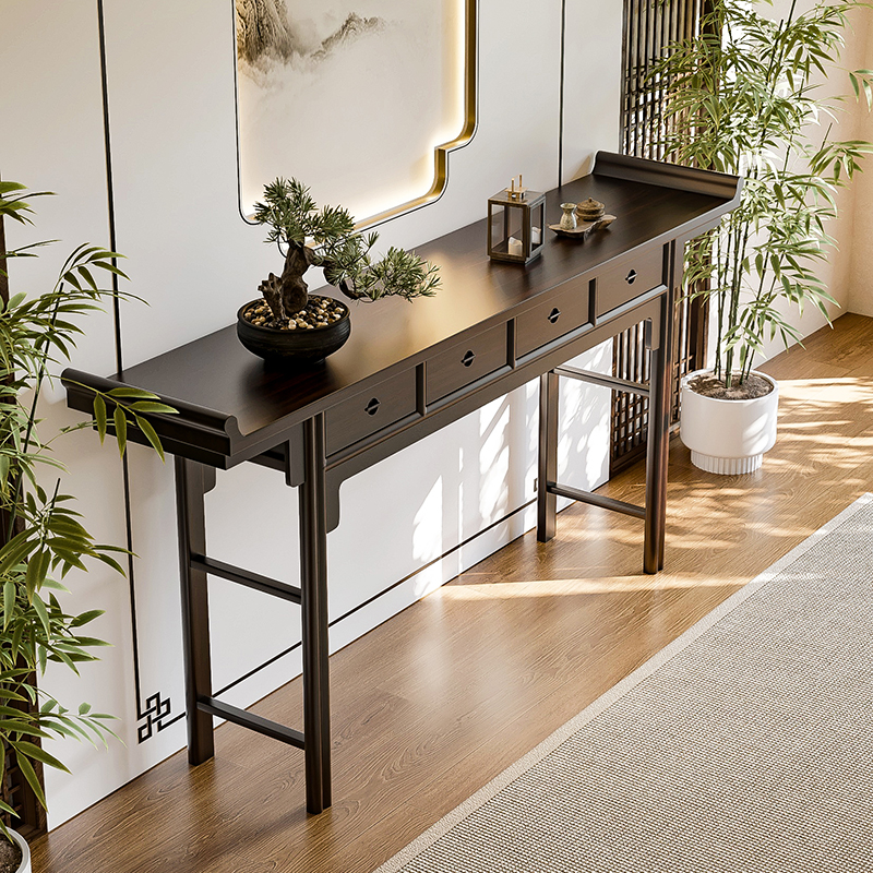 新中式中堂实木条案供桌堂屋