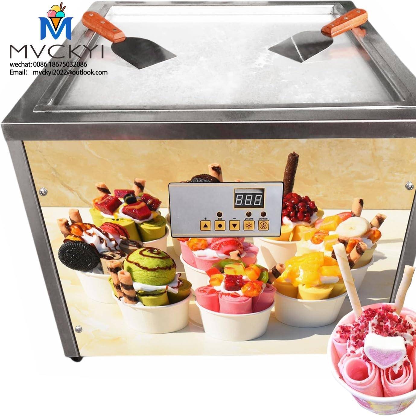 台式深锅厚切炒冰机商用炒酸奶机炒冰淇淋机单锅炒冰粥机