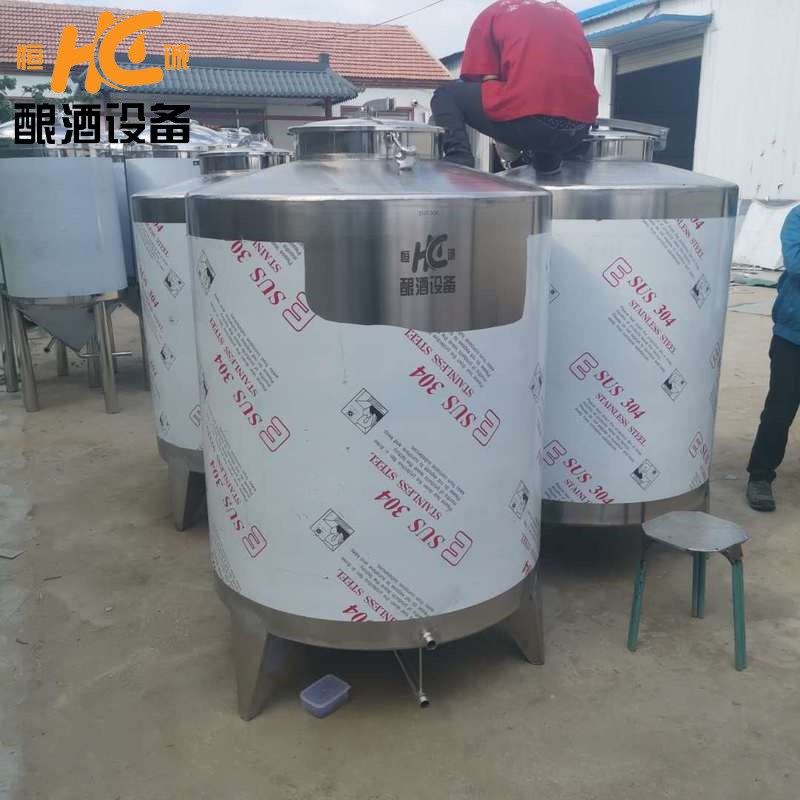 304白钢罐家用立式储存罐1吨白酒罐304不锈钢储水V罐 液体搅拌罐