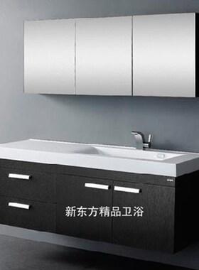 美式浴柜洗手盆j柜洗漱台欧式浴室柜落地实木仿古浴室柜橡木863