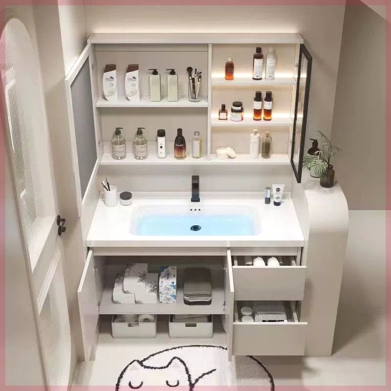 加工陶瓷一体盆浴室柜78/88公分98cm108/11P8智能镜柜洗手盆柜组