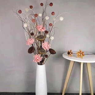 天然曲柳干树枝天然树枝装饰客厅落F地玄关隔断橱窗干枝装饰花干