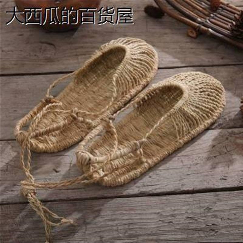 草鞋男凉鞋纯手工编织男女系带凉鞋复古拖鞋红军民族表演全麻凉鞋,流行男鞋,其他凉鞋,淘宝优惠券,粉丝福利购,淘宝优惠卷