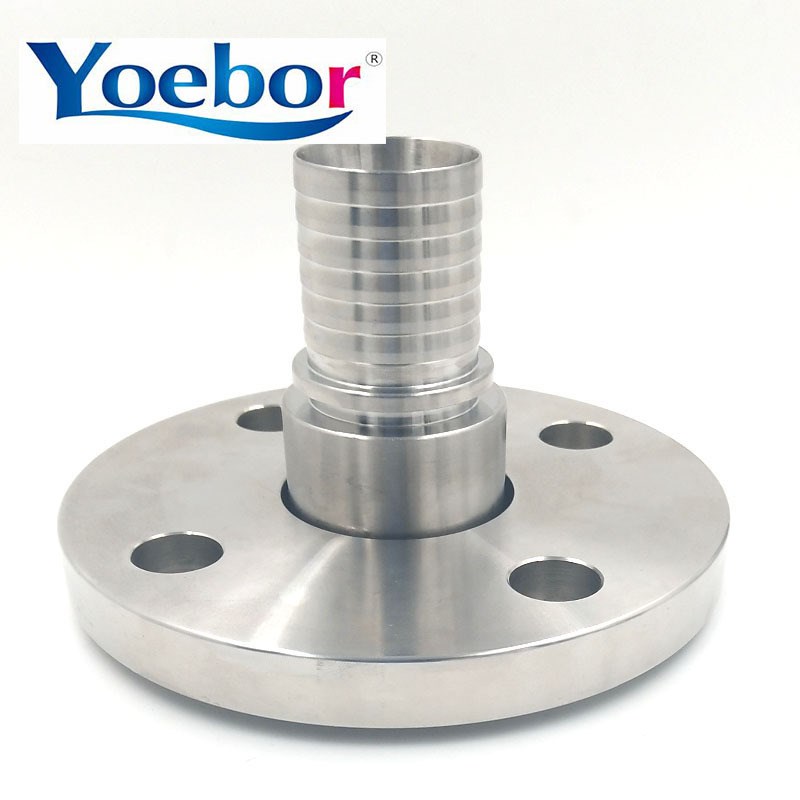 非标定制304/316不锈钢法兰接头 软管扣压卡盘 快装焊接松套法兰