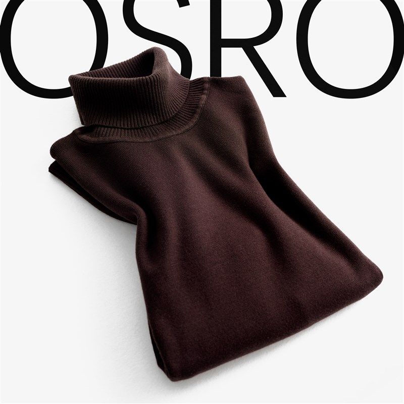 棕色毛衣男士高领修身打底衫咖啡色经典纯色高领衫针织衫保暖护脖