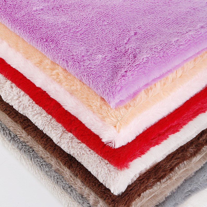 12毛超无光外贸刷花面料PV绒布料 现货手工DIY毛绒布料南韩绒