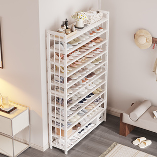 家用门口白色鞋架子鞋柜高层大容量多层收纳J室内小窄入户2024新