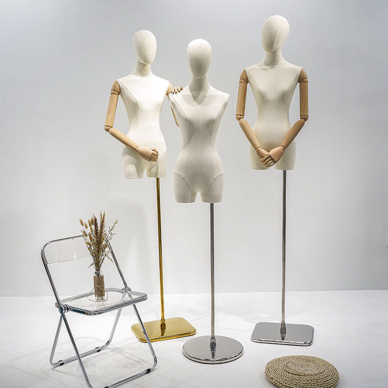 挂件手韩版小胸锁骨o模特道具女半身服装店橱窗人体展示架子加厚