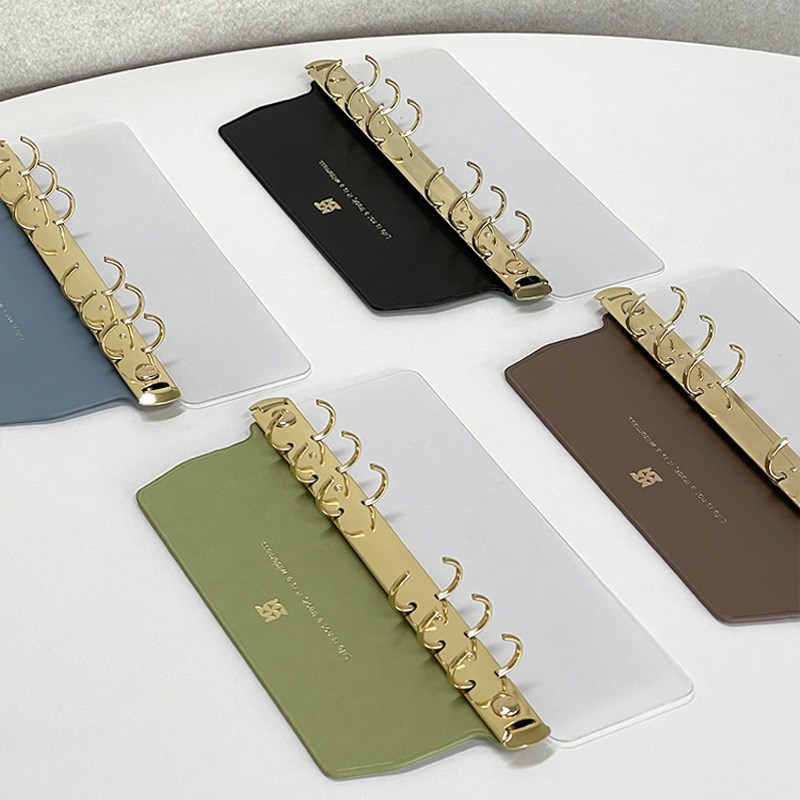 m5 a7 a6 ja5侧插活页本插板金属活页夹6孔活页扣环装订活页夹外