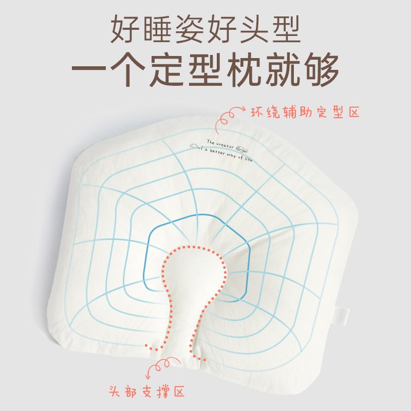 定型枕头a类婴儿纠正偏头新生儿宝宝防螨抗菌可水洗四季同泰
