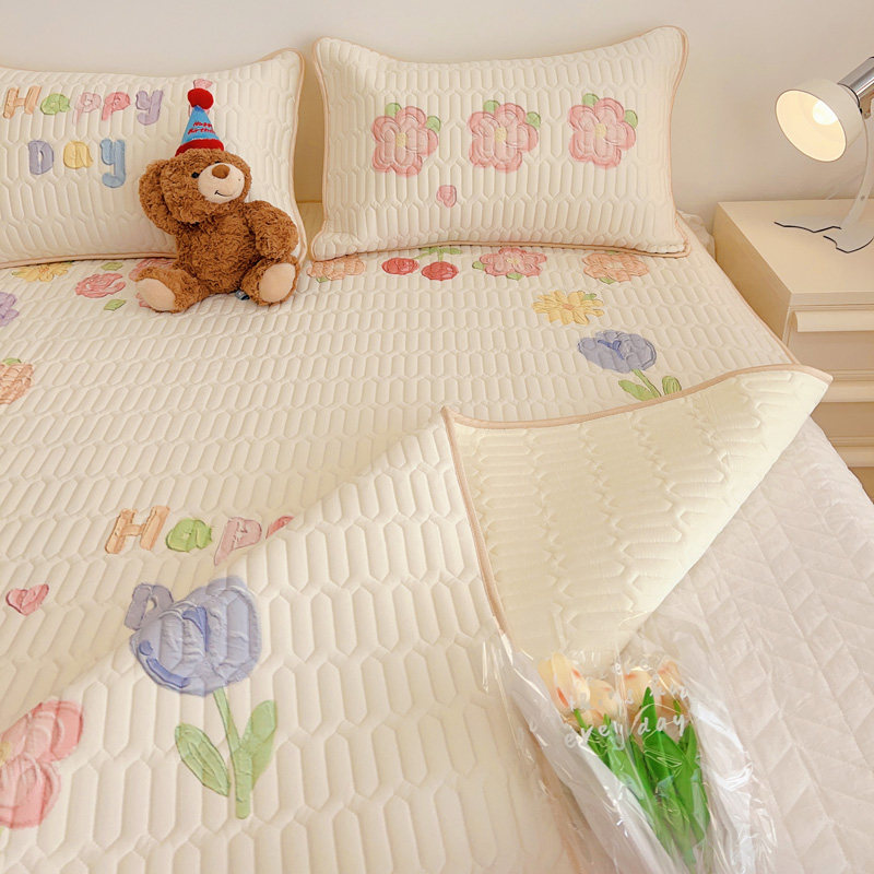 极速ins大版卡通公主风单人双人夏季乳胶凉L席枕套1.5可水洗折叠,床上用品,乳胶席,淘宝优惠券,粉丝福利购,淘宝优惠卷