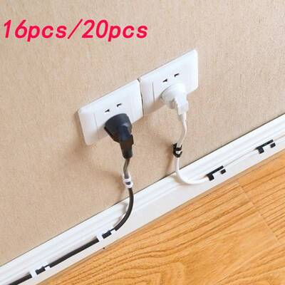 极速20pcspack Cable Organizer Clips SelfaLdhesive Wire Organ
