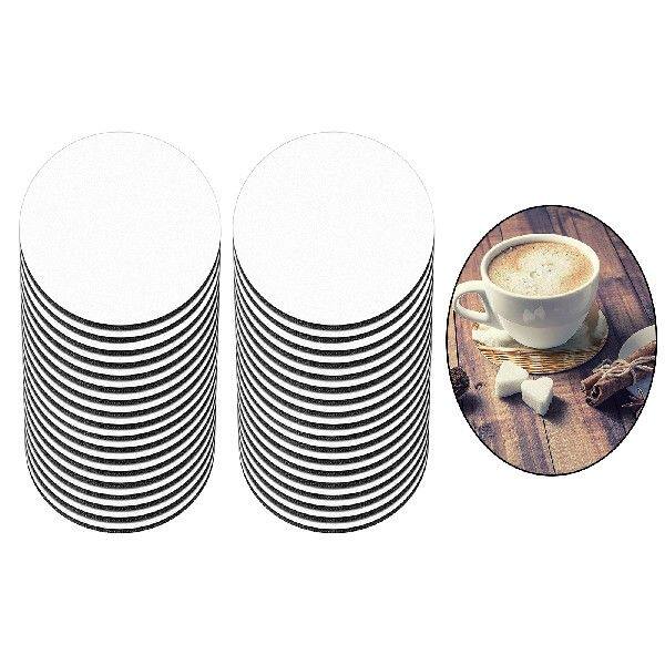 极速36Pcs 10x10cm Neoprene Sublimation Coaster BlaVnk Coaste